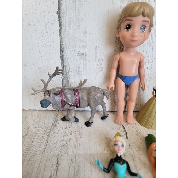 Frozen Kristoff young Anna Elsa princess sven set toy figure - Picture 4 of 8